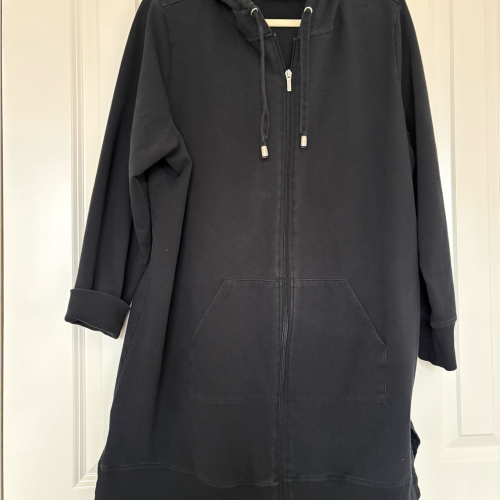 Denim & Co Hooded Sweatshirt Tunic XL A606201